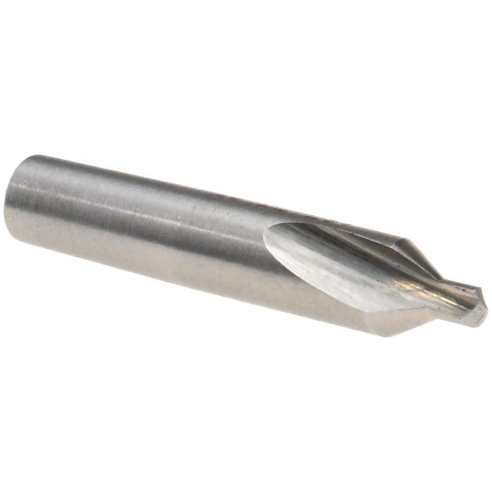 Combo Drill & Countersink: #2, 3/16" Body Dia, High Speed Steel