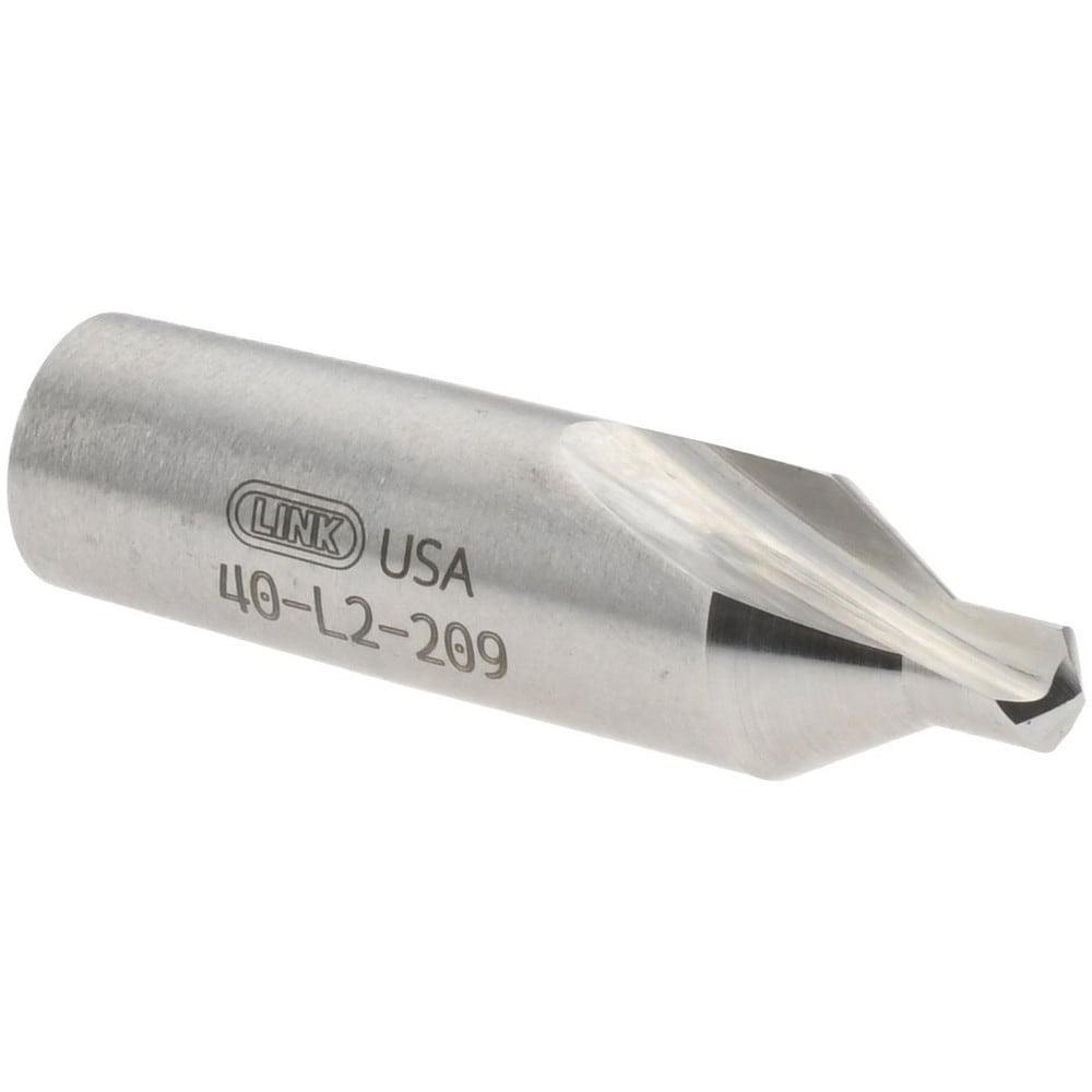 Combo Drill & Countersink: #4, 5/16" Body Dia, High Speed Steel