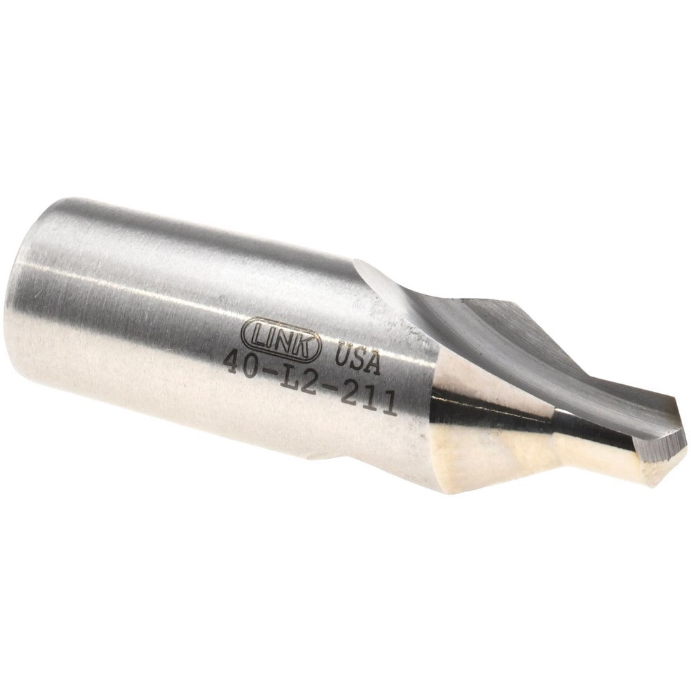 Combo Drill & Countersink: #6, 1/2" Body Dia, High Speed Steel