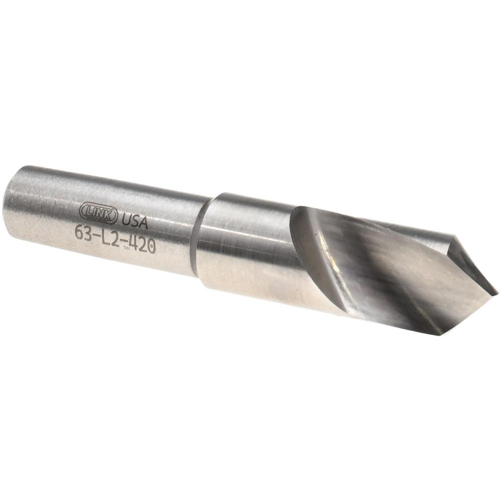 Spotting Drill: 3/8" Dia, 90 ° Point, 2" OAL, High Speed Steel