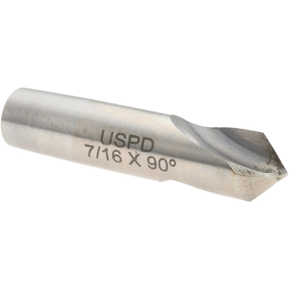 Spotting Drill: 0.4375" Dia, 90 ° Point, 2" OAL, High Speed Steel