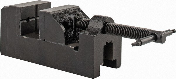 1-1/2" Jaw Opening Capacity x 7/8" Throat Depth, Horizontal Drill Press Vise