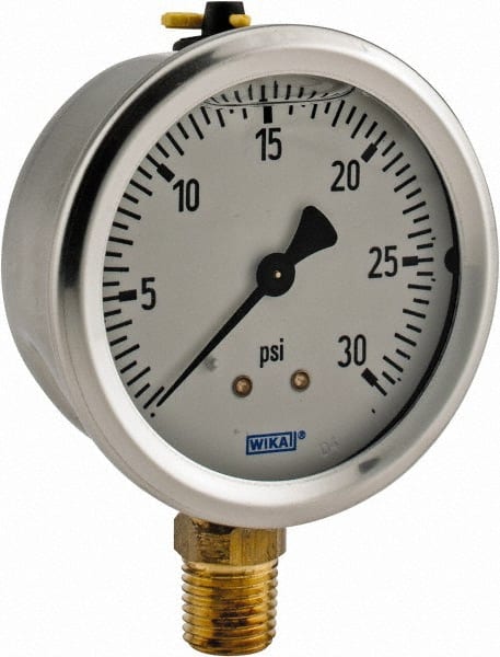 #T2 Oil Filled 1/4" Npt  X 2.5" Dia Details about   NOSHOK Pressure Gauge 25-310-1500 PSI