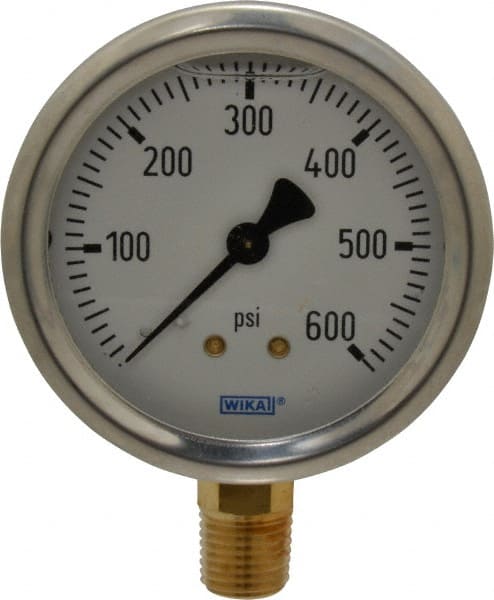 Lot of 10 Pressure Gauges Ranges between vacuum and 5000psi. 