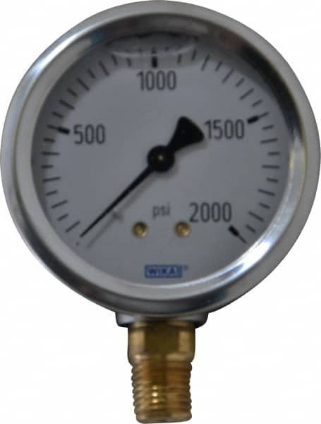Details about   Marsh 0-2,000 psi Pressure Gauge Alloy Tube 1/4" NPT 