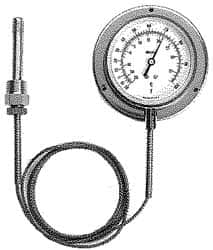 3 and 5 Dial 3-A Sanitary Thermometers with 1 1/2 Triclamp