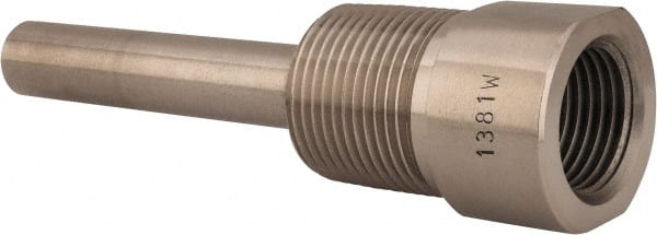 4 Inch Overall Length, 3/4 Inch Thread, 304 Stainless Steel Standard Thermowell