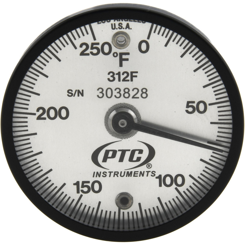 250°F, 2 Inch Dial Diameter, Dual Magnet Mount Thermometer