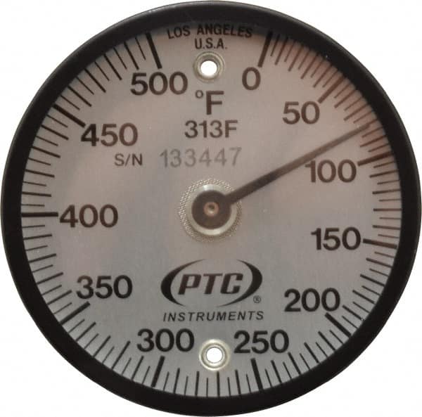 Dual Magnet Mount Dial Diameter 2 in  312F New PTC Thermometers Type 