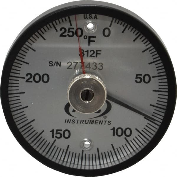 PTC Instruments 312FL 250°F, 2 Inch Dial Diameter, Dual Magnet Mount Thermometer 