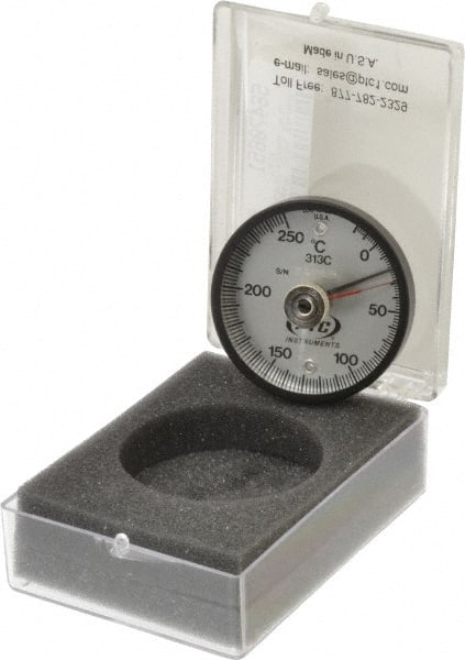 PTC Instruments 313CL -20 to 200°C, 2 Inch Dial Diameter, Dual Magnet Mount Thermometer 