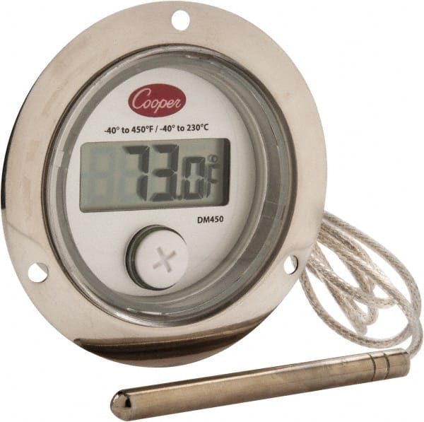Cooper-Atkins DM450-0-3 Digital Panel Thermometer with 2 Front Flange -40/450