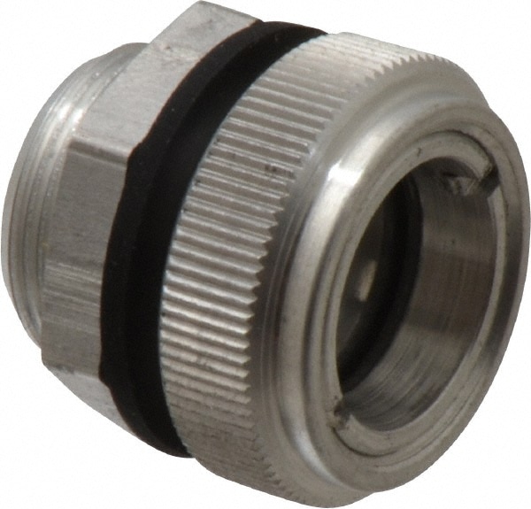 9/16 Inch Sight Diameter, 3/4 Inch Thread, 15/16 Inch Long, Low Pressure Hole Mount, With Reflector, Sight Glass and Flow Sight