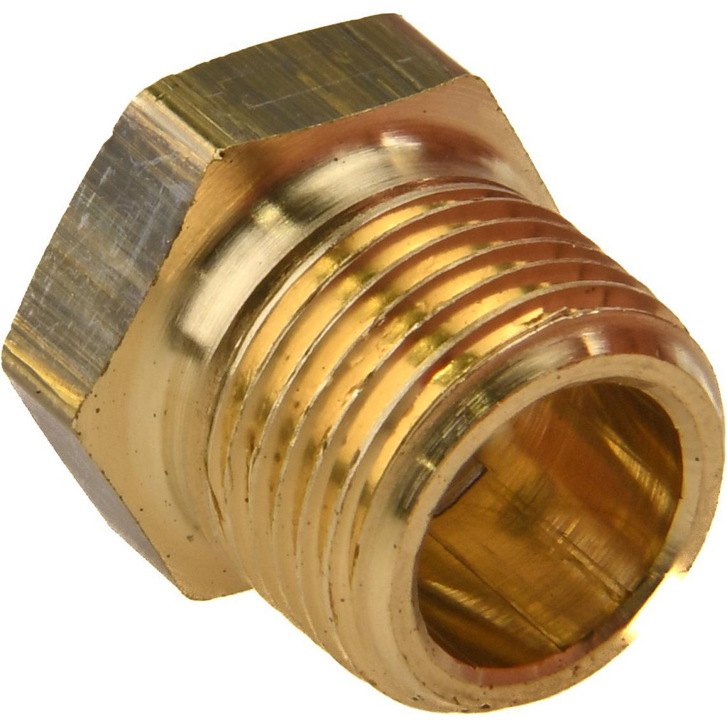 LDI Industries 7/16" Sight Dia, 3/8" Thread, 0.88" OAL, Low Pressure Pipe Thread Lube Sight w/ Reflector Sight Glass & Flow Sight - 3/4" Head, 30