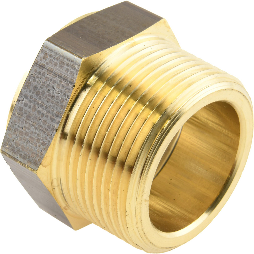 LDI Industries 1-1/8" Sight Dia, 1-1/4" Thread, 1.44" OAL, Low Pressure Pipe Thread Lube Sight w/ Reflector Sight Glass & Flow Sight - 1-3/4" Head