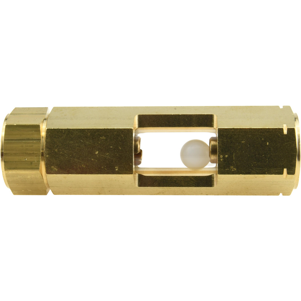 LDI Industries 1/2" Thread, 4-5/8" OAL, Inline Sight Glass & Flow Sight - 380 Max psi, 1/2-14 Thread | Part #F154-01