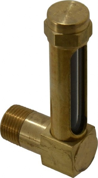 LDI Industries G103-3 1-7/8 Inch Long Sight, 3/8 Inch Thread Size, Buna-N Seal Short Elbow, Vented Oil-Level Indicators and Gauge 