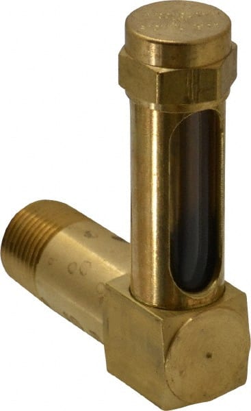 LDI Industries G152-3 1-3/8 Inch Long Sight, 3/8 Inch Thread Size, Buna-N Seal Long Elbow, Vented Oil-Level Indicators and Gauge 