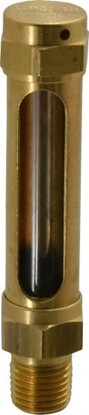 LDI Industries G303-2 1-7/8 Inch Long Sight, 1/4 Inch Thread Size, Buna-N Seal Straight to Male Thread, Vented Oil-Level Indicators and Gauge 
