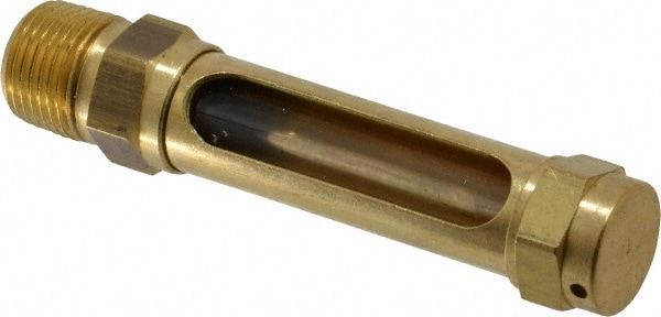 1-7/8 Inch Long Sight, 3/8 Inch Thread Size, Buna-N Seal Straight to Male Thread, Vented Oil-Level Indicators and Gauge