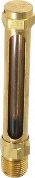 LDI Industries G305-3 2-3/4 Inch Long Sight, 3/8 Inch Thread Size, Buna-N Seal Straight to Male Thread, Vented Oil-Level Indicators and Gauge 