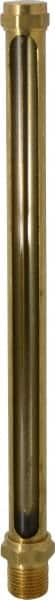 LDI Industries G324-4 9-1/2 Inch Long Sight, 1/2 Inch Thread Size, Buna-N Seal Straight to Male Thread, Vented Oil-Level Indicators and Gauge 