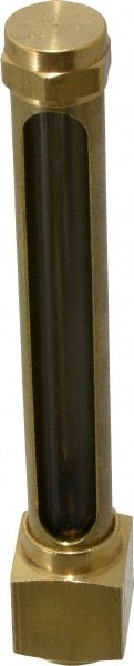 LDI Industries G421-4 4-1/4 Inch Long Sight, 1/2 Inch Thread Size, Buna-N Seal Elbow to Female Thread, Vented Oil-Level Indicators and Gauge Image