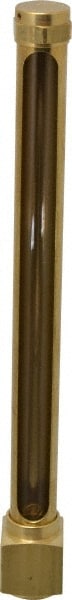 LDI Industries G423-4 7-1/2 Inch Long Sight, 1/2 Inch Thread Size, Buna-N Seal Elbow to Female Thread, Vented Oil-Level Indicators and Gauge 