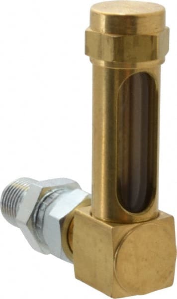 LDI Industries G652-2 1-3/8 Inch Long Sight, 1/4 Inch Thread Size, Buna-N Seal Union Coupling, Vented Oil-Level Indicators and Gauge 