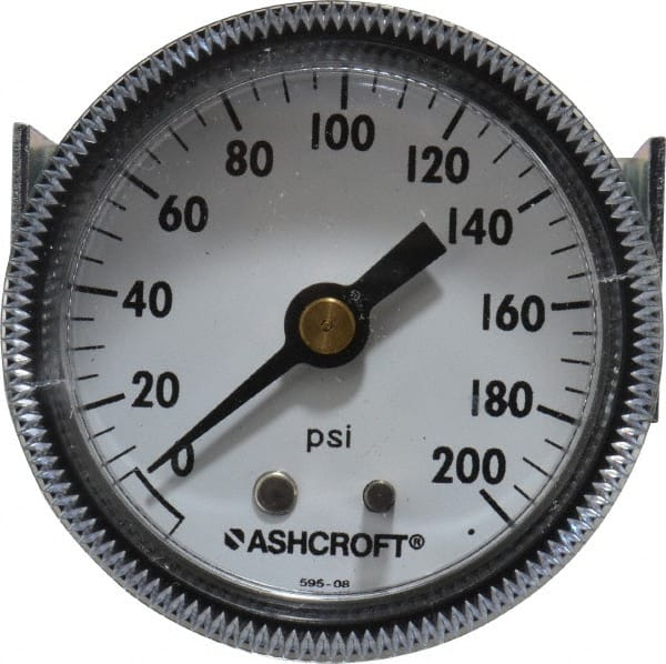 Details about   Ashcroft 5" 200 Pressure Gage 