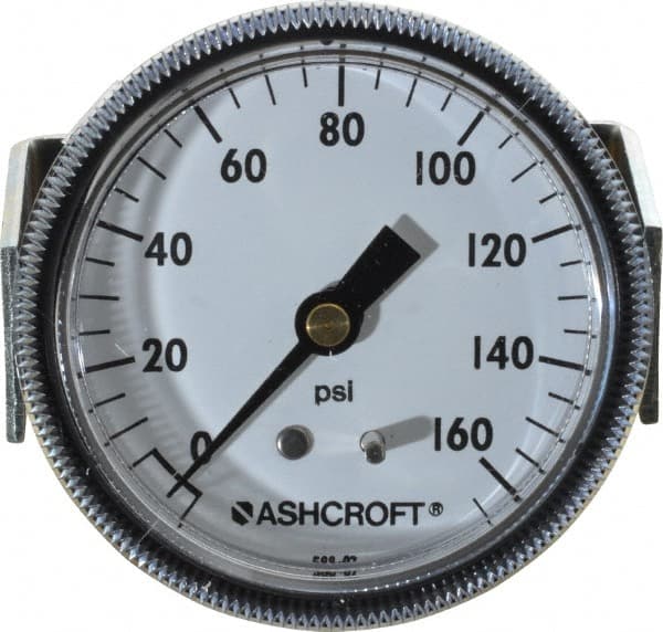Ashcroft 25W1001TH 02B XUC 160#&VAC 2-1/2" Pressure Gauge 1/4" NPT 160 psi 