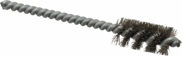 3/8 Inch Inside Diameter, 9/16 Inch Actual Brush Diameter, Stainless Steel, Power Fitting and Cleaning Brush