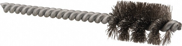 1/2 Inch Inside Diameter, 11/16 Inch Actual Brush Diameter, Stainless Steel, Power Fitting and Cleaning Brush