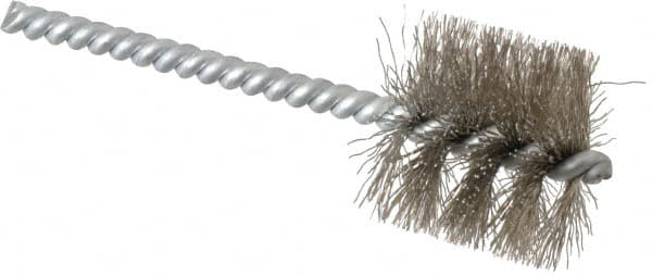 1 Inch Inside Diameter, 1-3/16 Inch Actual Brush Diameter, Stainless Steel, Power Fitting and Cleaning Brush