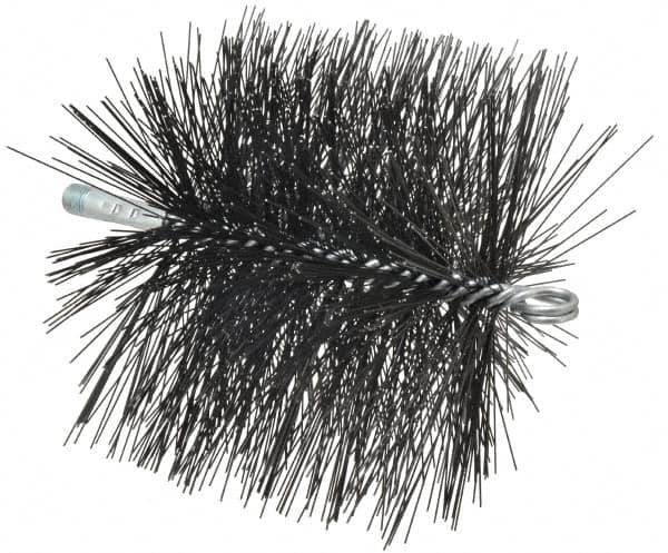6", Square, Tempered Steel Wire Chimney Brush