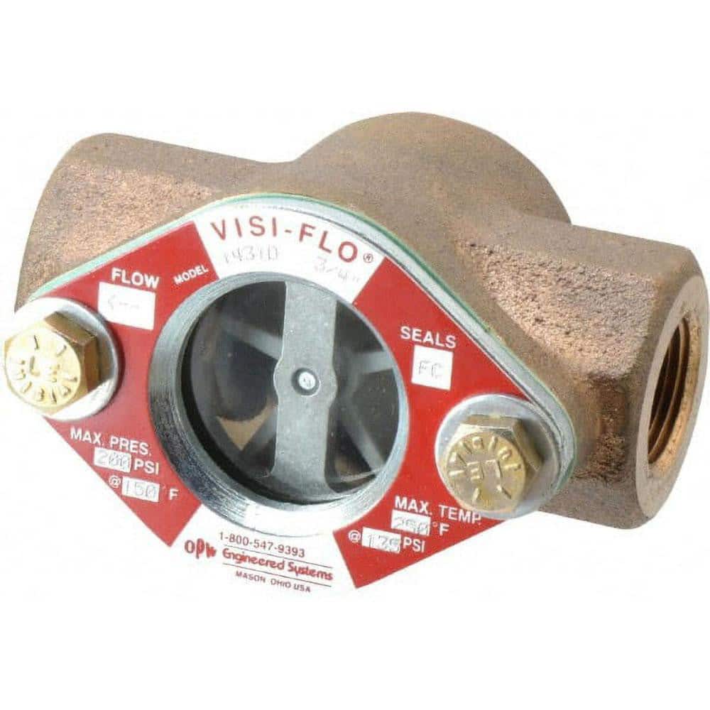 OPW Engineered Systems 1431D-0022 1/4 Inch, Bronze, Visi-Flo Sight Flow Indicator 