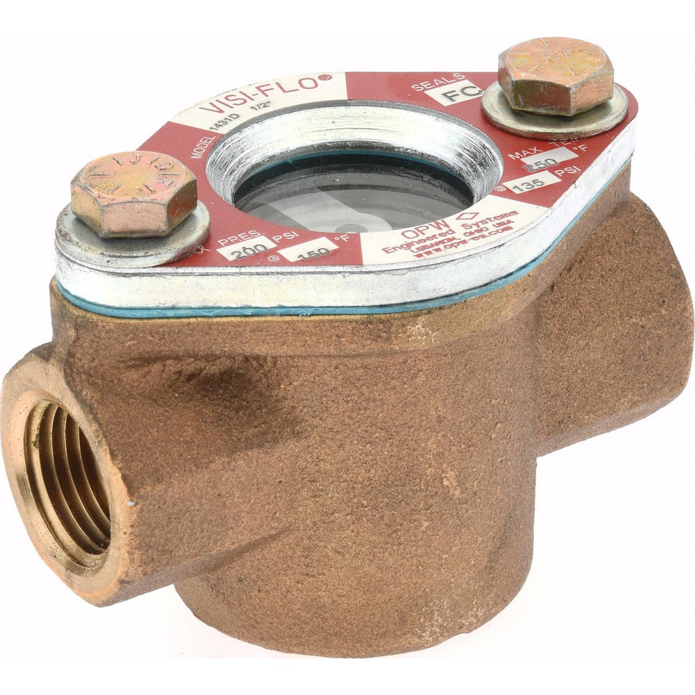 OPW Engineered Systems 1431D-0052 1/2 Inch, Bronze, Visi-Flo Sight Flow Indicator 