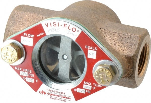 OPW Engineered Systems 1431D-0072 3/4 Inch, Bronze, Visi-Flo Sight Flow Indicator 