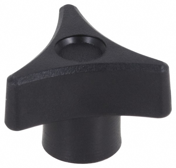 3 Arm Knobs; Style: Female Insert ; Head Diameter: 1.25 (Decimal Inch); Height (mm): 0.95 ; Height (Inch): 0.95; 0.45 ; Hub Diameter: 0.62 (Decimal Inch); Material: Polypropylene