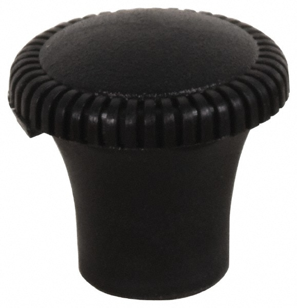 Push-Pull Knobs; Knob Material: Polypropylene ; Mount Type: Female Insert ; Head Diameter: 1 ; Hole Size: 10-24 ; Hole Depth: 0.25 ; Overall Height: 0.93