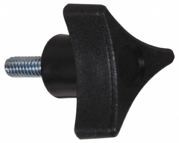 3 Arm Knobs; Style: Threaded Stem ; Head Diameter: 1.75 (Decimal Inch); Stem Size: 5/16-18 ; Height (mm): 1.05 ; Height (Inch): 1.05; 0.56 ; Hub Diameter: 0.75 (Decimal Inch)