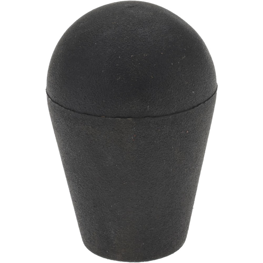 1/2-13 Hole, 0.51" Deep Hole, Thermoplastic, Female Insert Tapered Knob