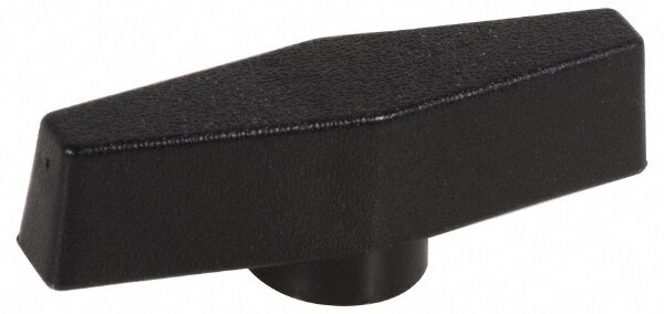 1/2-13 Hole Thread, 3-1/2 Inch Head Length, Nylon, Female Insert Bar / Wing Knob