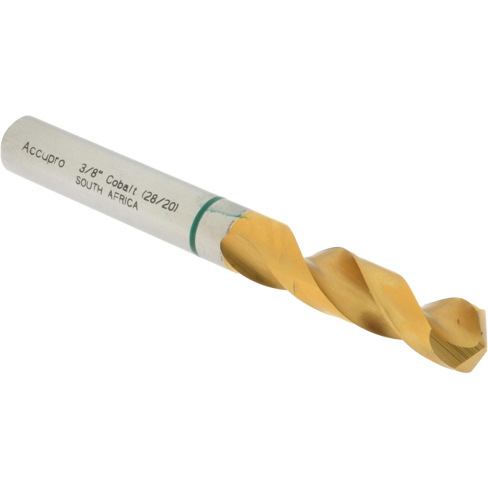 Accupro Screw Machine Length Drill Bit 3/8" Dia, 130 deg Point
