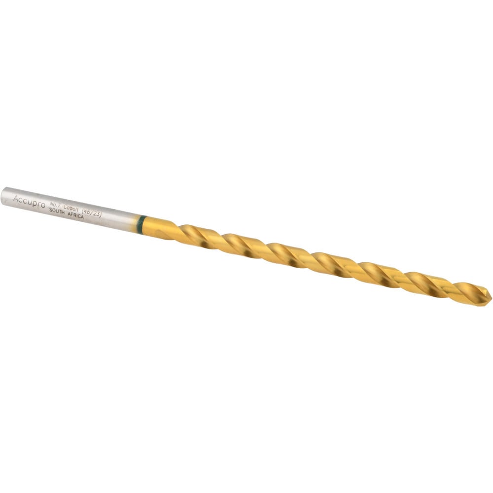 Taper Length Drill Bit: #7, 130 ° Point, Vanadium High Speed Steel