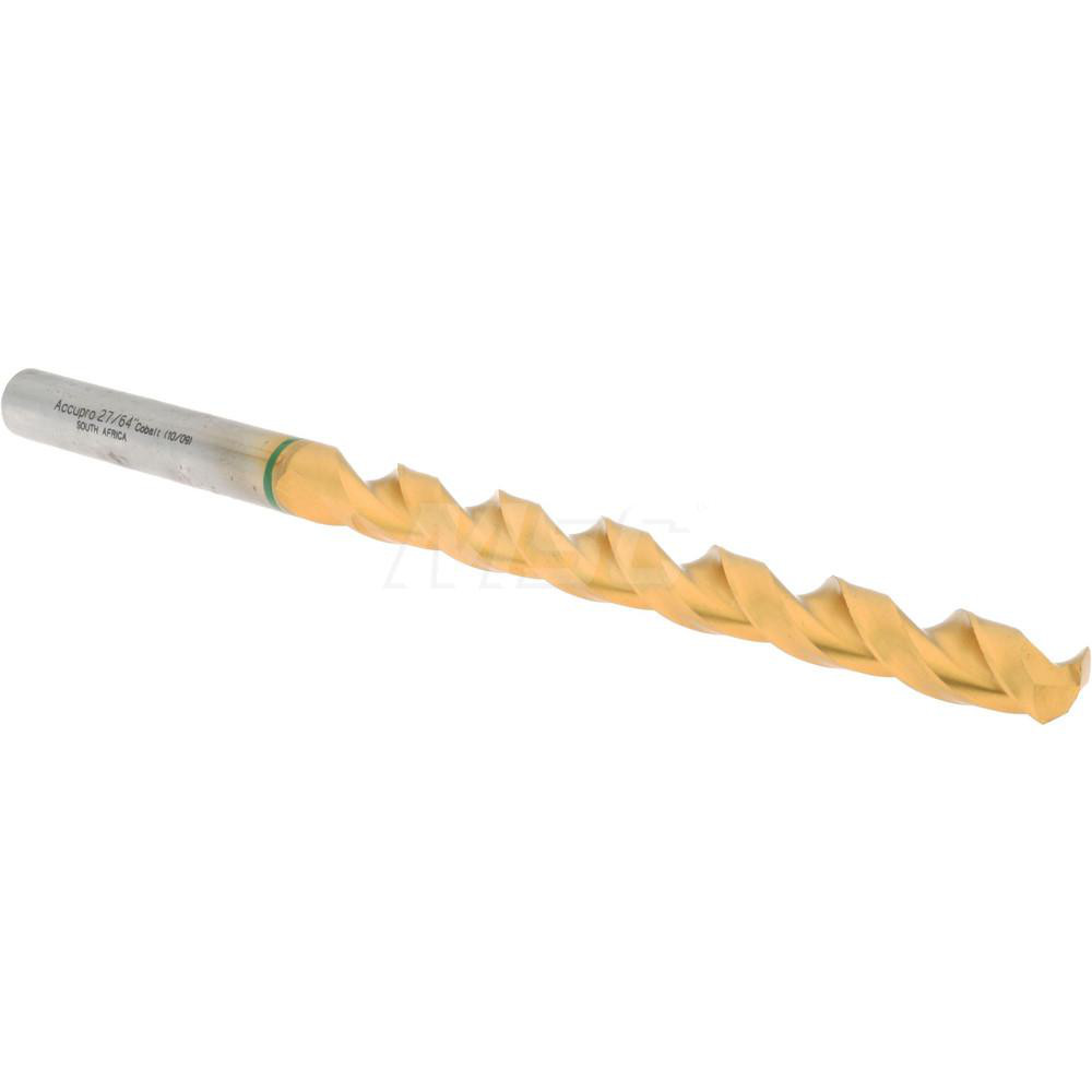 Accupro Taper Length Drill Bit 27/64" Dia, 130 ° Point, Vanadium High Speed Steel MSC Direct