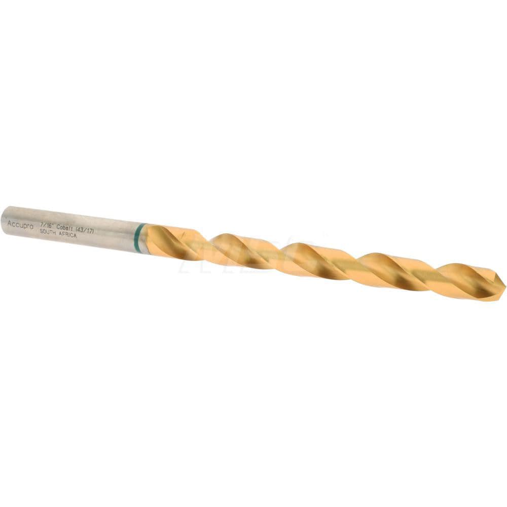 Accupro 1GL1111-AC Taper Length Drill Bit: 0.4375" Dia, 130 ° 