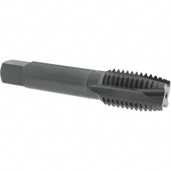 OSG 2849801 Spiral Point Tap: 1-1/8-7, UNC, 4 Flutes, Plug, Vanadium High Speed Steel, Oxide Finish Image