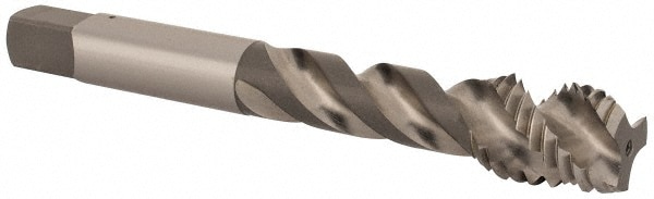Spiral Flute Tap:  M12x1.75,  Metric Coarse,  3 Flute,  Modified Bottoming,  6H Class of Fit,  Vanadium High-Speed Steel,  Bright Finish