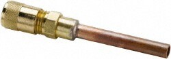 500 Max psi, 3/16 Tube Outside Diameter, Extended Copper Tube Access Valve